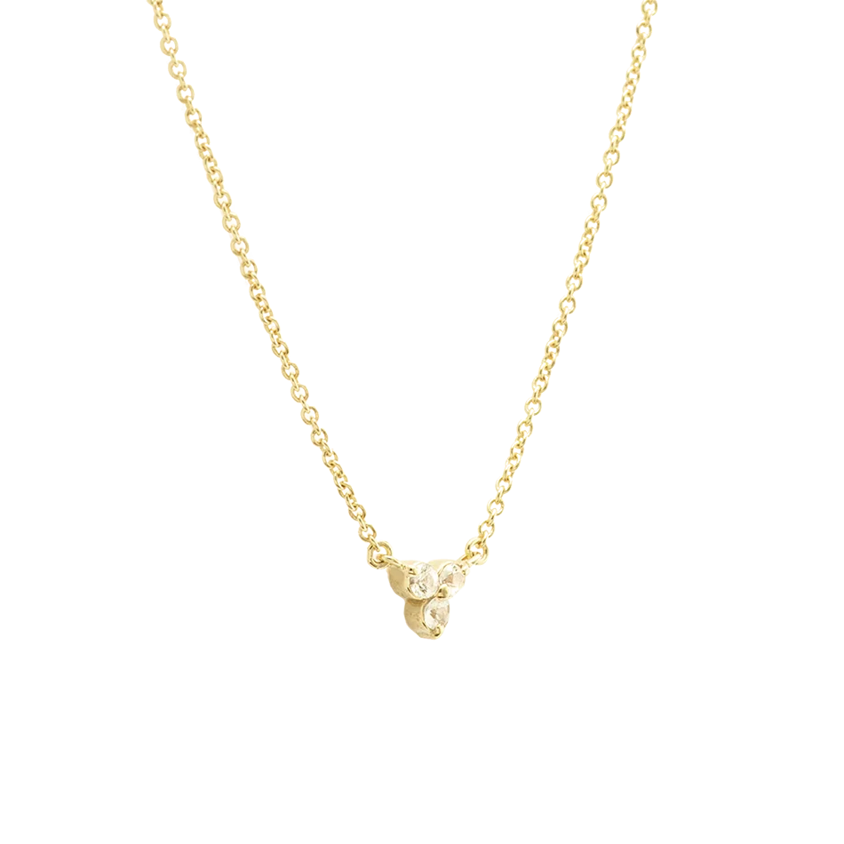 

Wholesale Fine Women Necklace Jewelry 925 Sterling Silver 18K Gold Plated Cubic Zircon Lotus Pendant Necklace