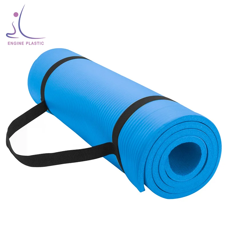 

High Quality Cheap Price Extra Thick 10mm 15mm 20mm 30mm NBR Yoga Mats With Strap