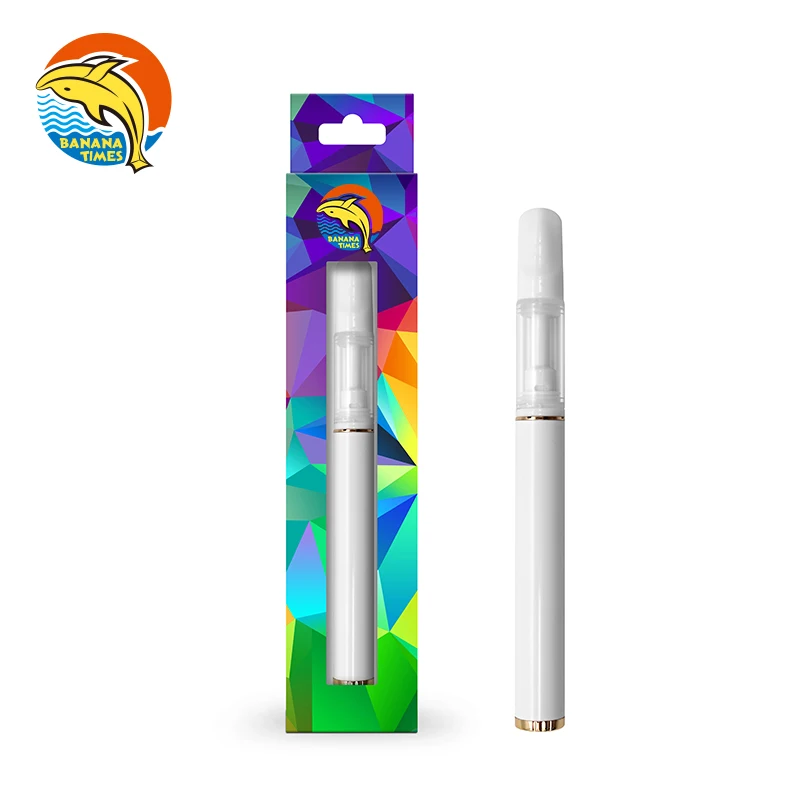 

Custom logo rechargeable china wholesale vaporizer pen packaging OC06 child lock empty 1ml vape pen cbd, White/ customized color