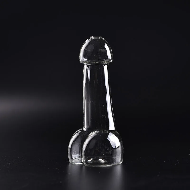 100ml penis shape glass bottle for