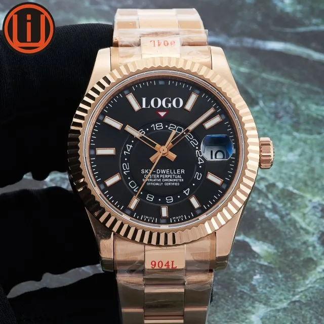 

Luxury Men Watches Sports Noob Factory 9001 Movement 904L Steel 326934 Sky Dweller Watch