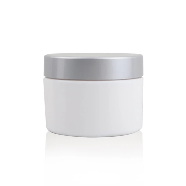
manufacturer hot sale product 8oz 250g clear round plastic white PETG jar with lid for cosmetic cream hair care also for spice 