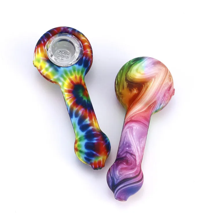 

2021new coming glass blunt pipes silicone tobacco pipe smoking accessories weed smoke buddy rig glass bowl smok