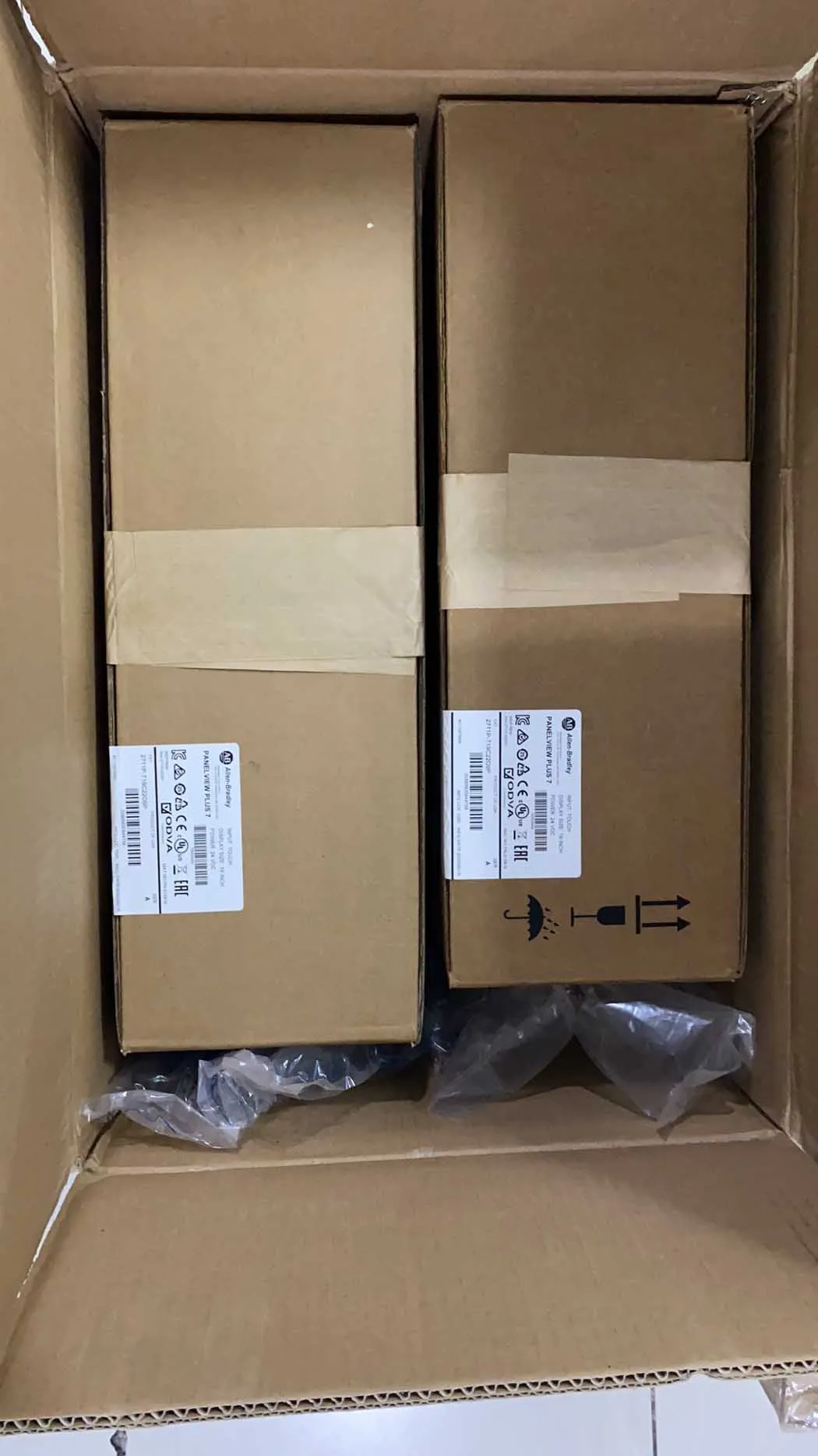 Allen Bradley 2711p-t19c22d9p Panelview Plus 7 Graphic Terminals ...