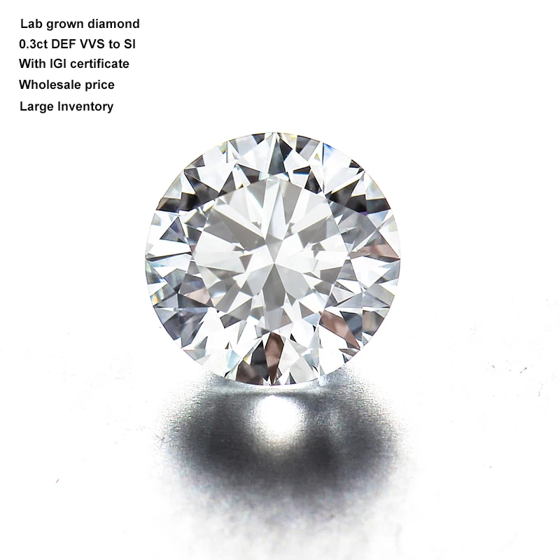 

Starsgem lab grown diamond IGI certificate 0.3 carat diamond vvs clarity buy wholesale price lab created diamond loose