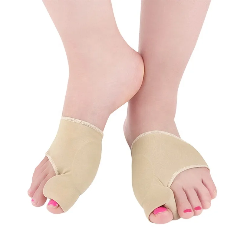 

Hot Selling Toe Straightener Bunion Protector Cushions Relieve Foot Pain Gel Big Toe Separator, Skin color black grey