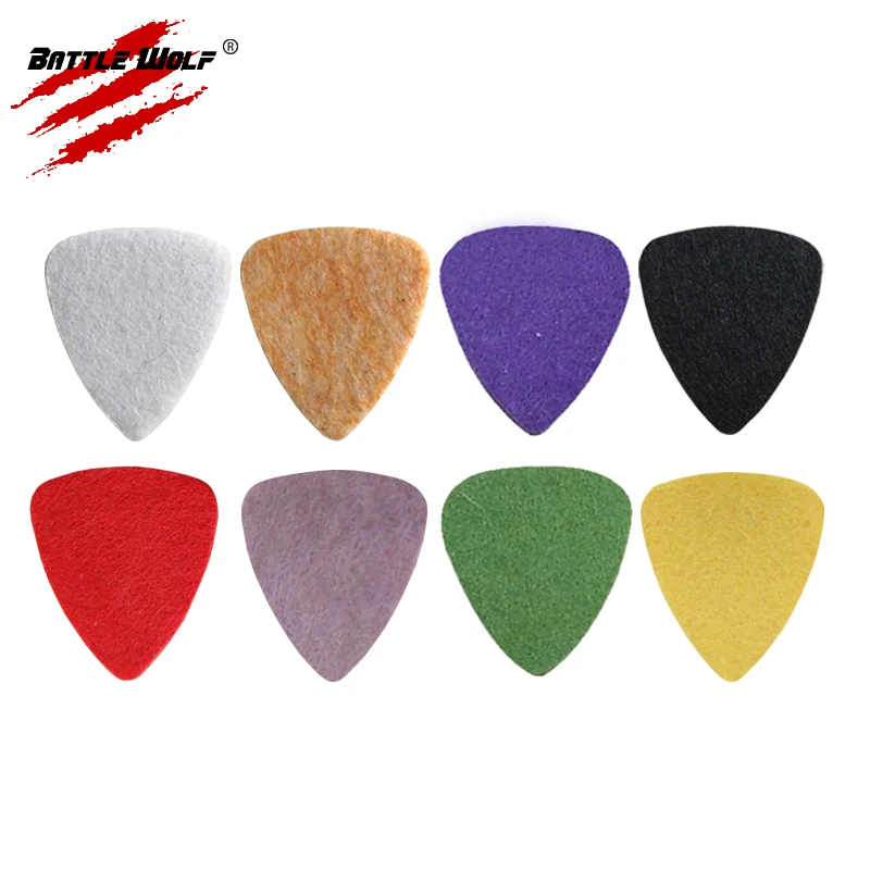 

Multiple Color Choices Wear Resistant Wool Felt Ukulele Picks Ukulele Pick Can Custom Logo, Colorful