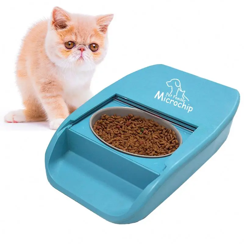 

Europe popular Automatic Smart Pet Feeder RFID microchip Cat Feeder support implanted chip and RFID tag for Multi dog feeder