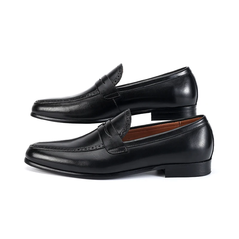 

Genuine Leather Men Dress Shoes Fashion Good quality luxury Delicate Stitches