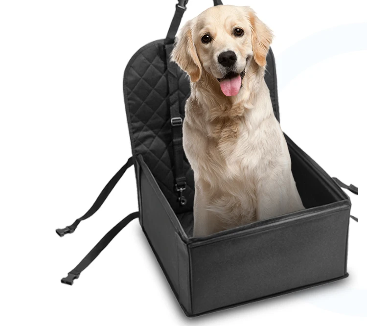 

Waterproof Hammock Back Crate Blanket Row Single Carriers Oxford Restraint Pet Dog Car Front Seat Cover, Black