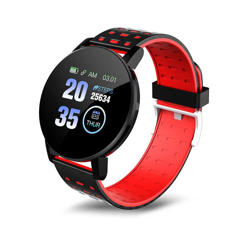 

Fitness Smart Watch Heart rate blood pressure blood oxygen band watch smart Waterproof, Black red blue green gray