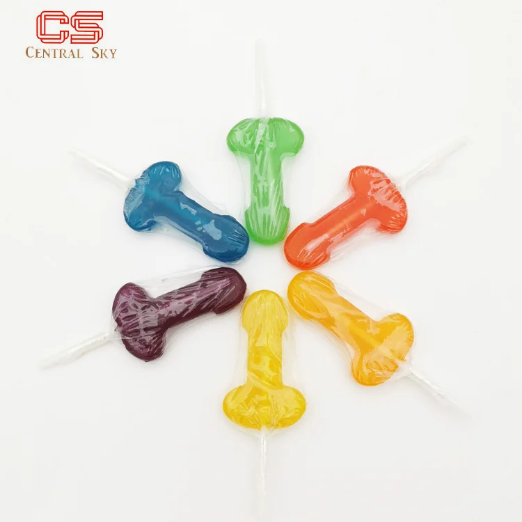 Fruit Assorted sweets hard candy penis shaped lollipop confectionery candy.