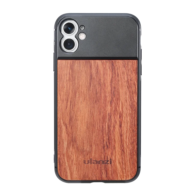 

Ulanzi Wooden Cell Phone Case For 11, Wood Smartphone Housing With 17mm Interface