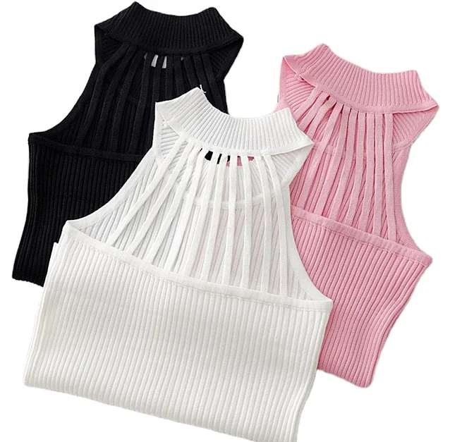 

2021 Fashion Soft Sexy Modern High quality Gym Sleeveless Vest Comfortable Women's Camisole Vest For Sale