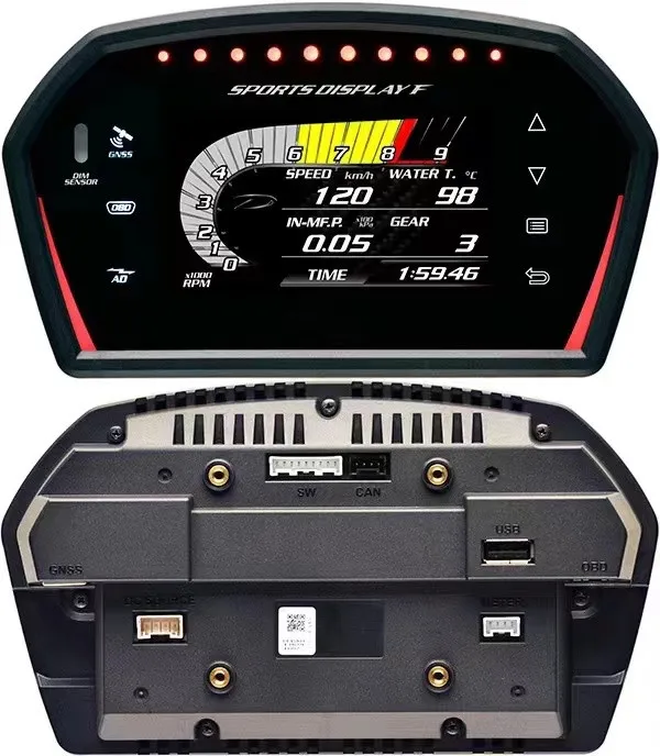 

New Upgrade OBD Gauge Sports Display F with LCD Screen Multi-function Smart Meter DSDF