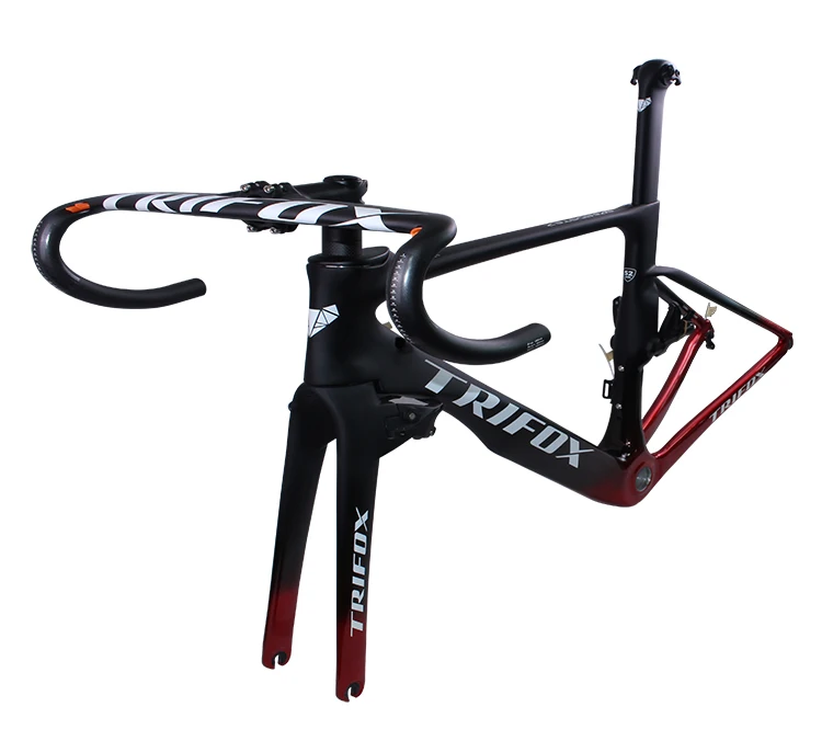 

TRIFOX full internal cable DI2 electrical derailleur carbon road bicycle frame