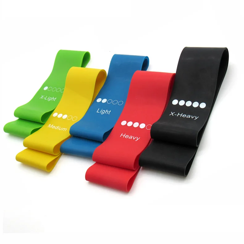 

Eco friendly Latex Custom logo Pull Up Fitness loop Resistance Bands Sets, 5 colors