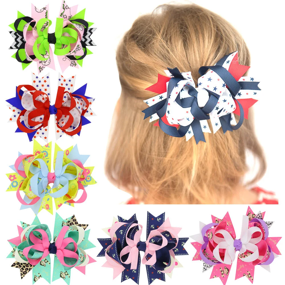 

2021 New arrival headband butterfly hair accessories women butterfly hair bow with clips