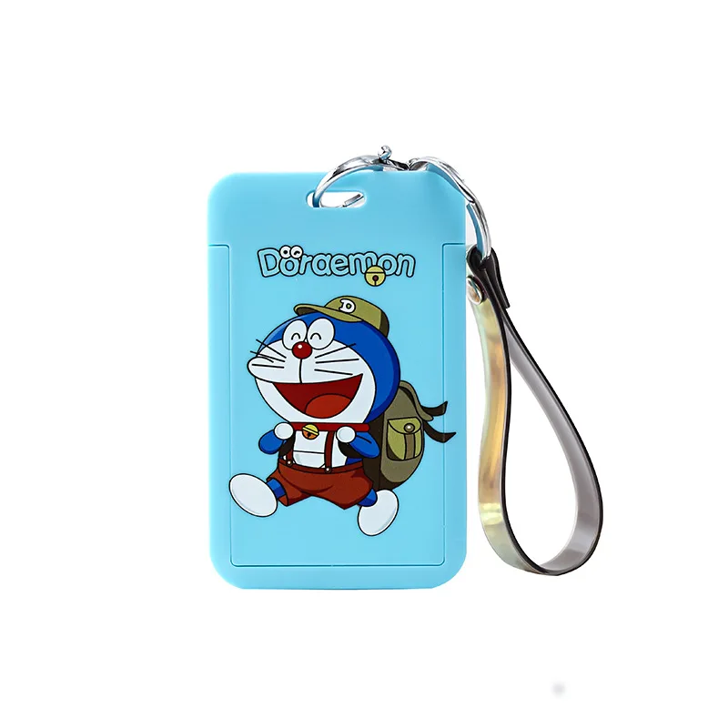 

CARTOON ID Credit Bank Card Holder Students Bus Card Case with Hand Rope, Cmyk