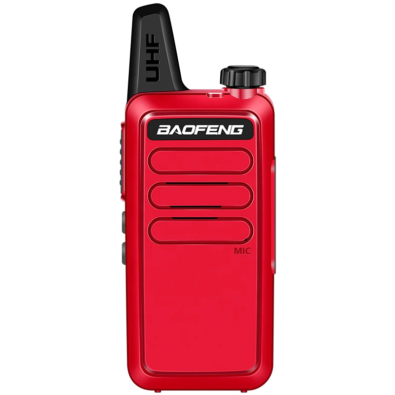 

Baofeng BF-R5 fashionable mini intercom ultra-thin mini portable walkie-talkie,baofeng walkie talkie, Black red