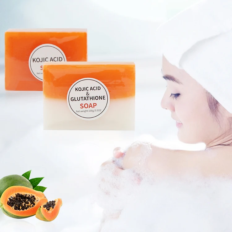 

100% Pure Natural Handmade Skin Face Deep Cleansing Kojic Acid and Glutathione Soap Kojiesan