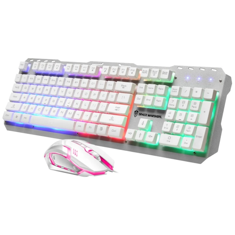 

104-key Wired RGB Gaming Color USB Wired Ergonomic Mechanical Feel Gaming Keyboard and Mouse Combos