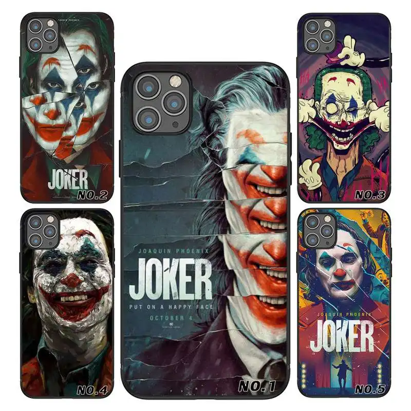 

2021 New High Quality Printed JOKER Black TPU Phone Case for iPhone 11 11Pro 11Pro Max 12 Case