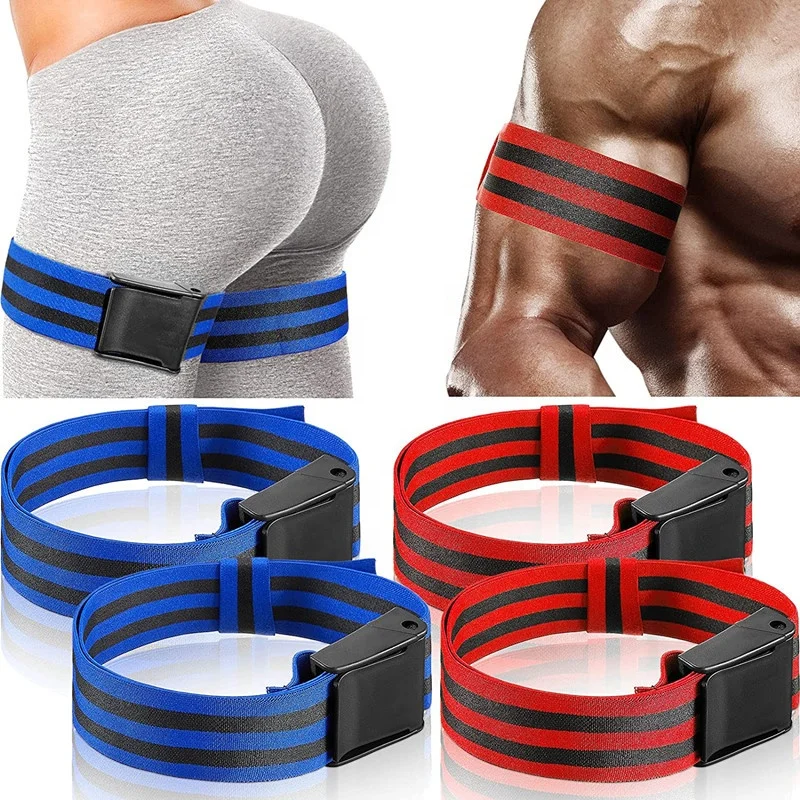 

BFR Arm Thigh Bands Adjustable Loop Occlusion Training Band Weight Lifting Blood Flow Restriction Bands