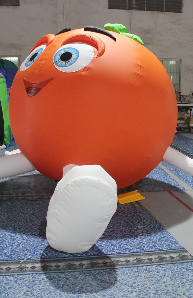 充气卡通人物气球玩具巨型充气橙色男士卡通模型广告玩具