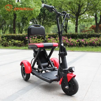 three wheel electric folding scooter