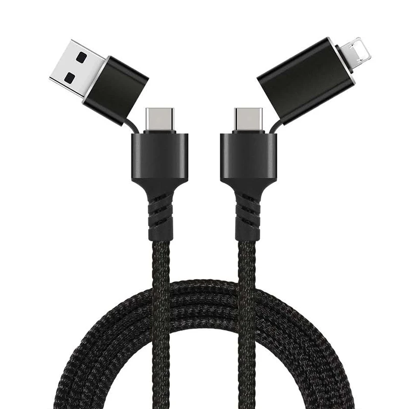 

Amazon all in one USB C Cable for Micro USB Type C Mobile Phone Charger Cable OTG Function for iPhone 12 for samsung huawei, Black grey red green