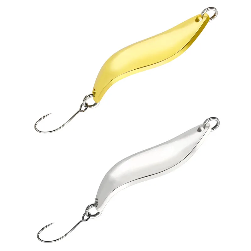 

41mm 5g fish metal spoon sequin hard lure metal jigging lure with suitable for any kind of fishing conditions