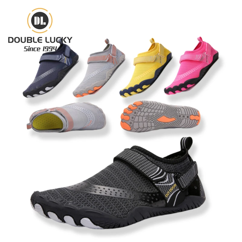 

Double Lucky Zapatos De Playa Hot Sale High Quality Casual Wading Shoes Breathable Outdoor Walking Beach Aqua Shoes, Customized color