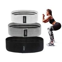 

Low MOQ Factory Price Wholesale Custom Printed Logo Workout Elastic Fabric Glute Hip Resistance Bands Set