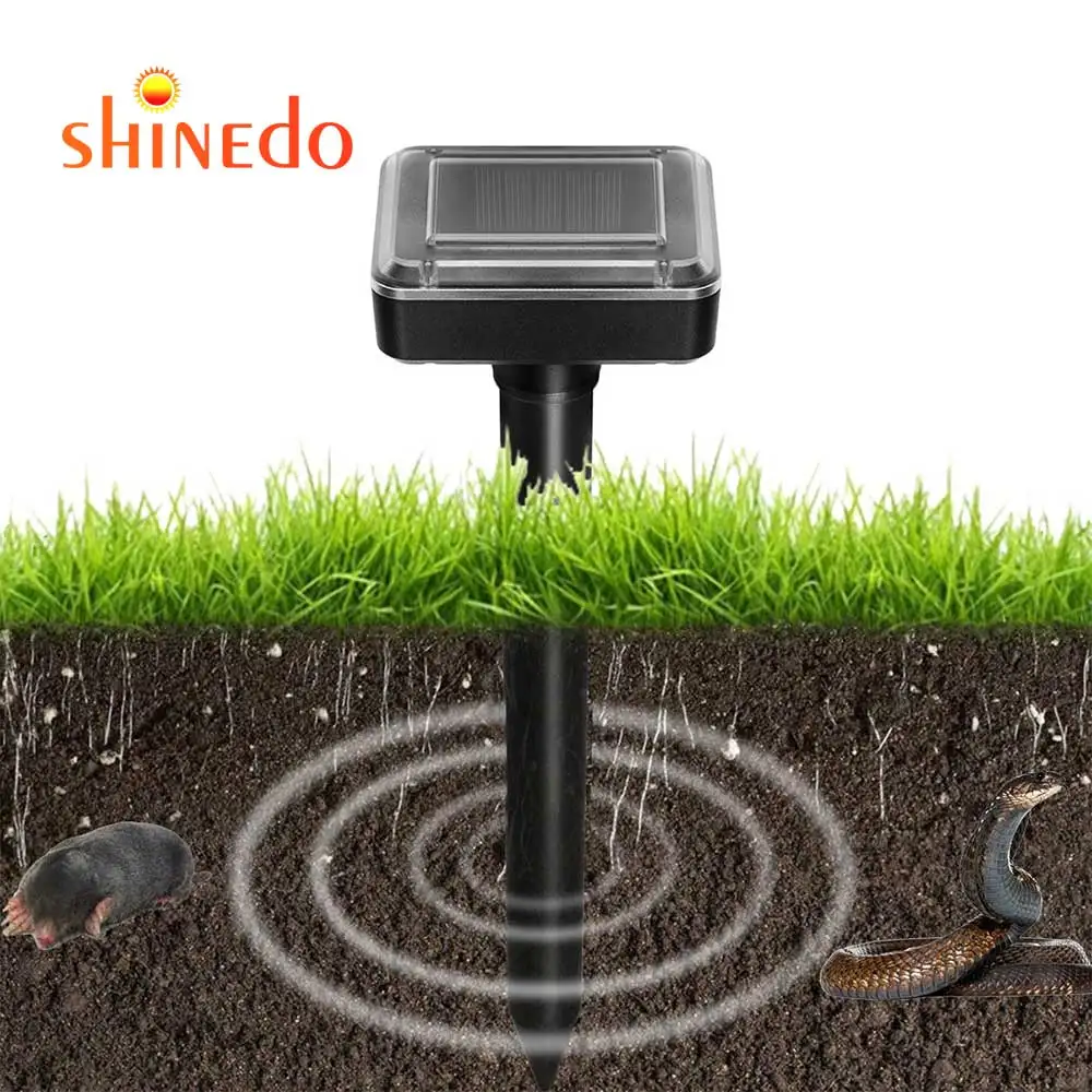 

Top Sell Waterproof Ultrasonic Snake Mole Sonic Solar Powered Pest Control Repellent