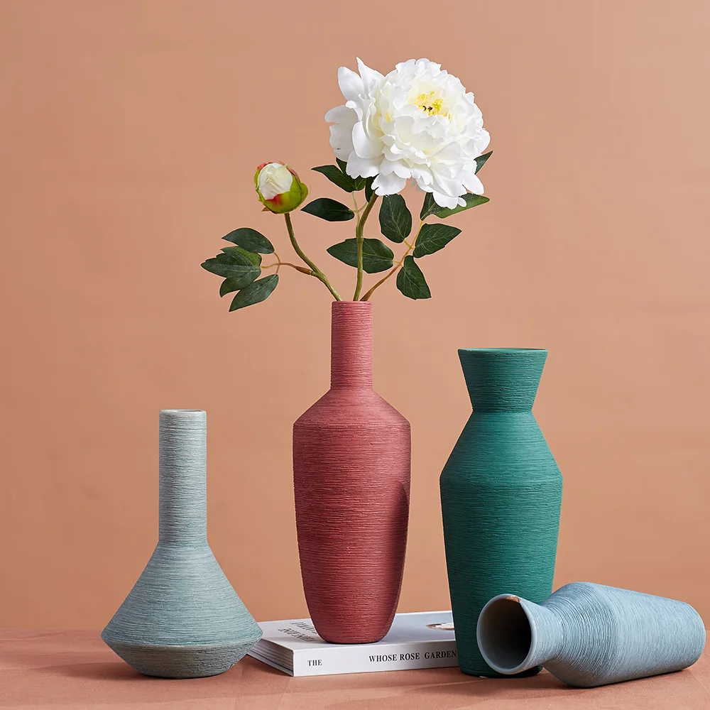 

Nordic decorative household Morandi ceramic vase decorative household modern home decoration accessories modern home