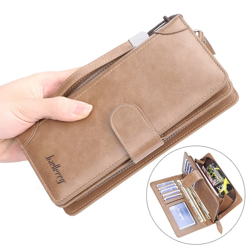 

Baellerry Classic Hot Sale Man Wallets Big Capacity Business Purse Handbag Baellerry Wallet For Male