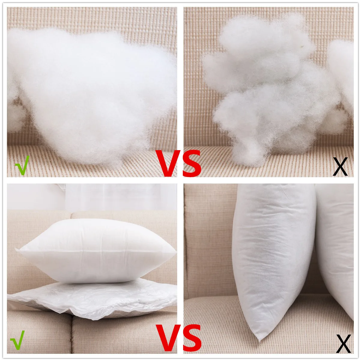 High Quality Polyester Pp Cotton Filler Pillow Insert Custom Sizes Pillow Inner Buy Pillow