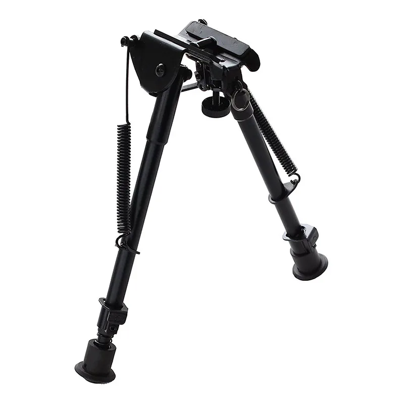 

Adjustable Spring Return Tactical Rifle Tripod Bipod with Mount Adapter For Hunting Shooting Airsoft Paintball, Black