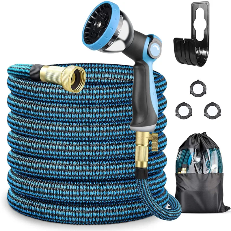 

Promote Cheap 25ft Water Hose 10 Settings Sprayer Nozzle garden hose quick connect, Customized color accetable