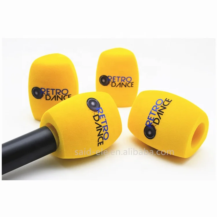 

Good Seller Customized Size Microphone Windshield Sponge Foam Cover For Radio Mic