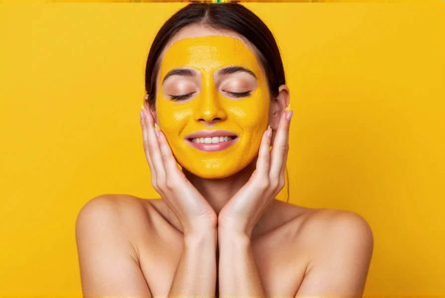 Turmeric powder and fresh turmeric root for skincare applications