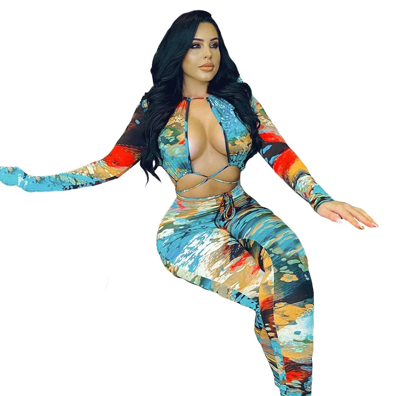 

Fashion Women'S 2021 New Hollow Sling Halter Waist Tie Jumpsuit