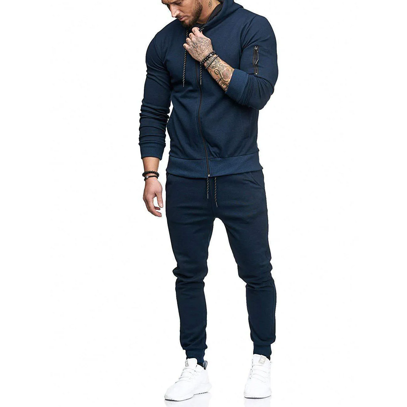 

Mens Jogging Sets Outdoors Sweatsuit Sport Training Tracksuits Joggers Men