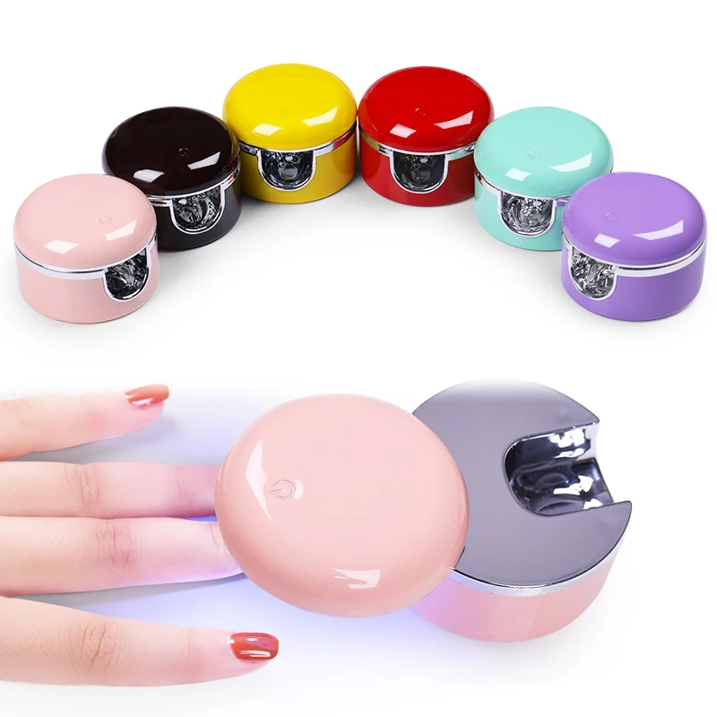 

3W Mini Pentadactylism LED UV Lamp Nail Dryer USB Phone Shape Black Red UV Gel Nail Art Fast Drying LED UV Lamp nail drill, Picture