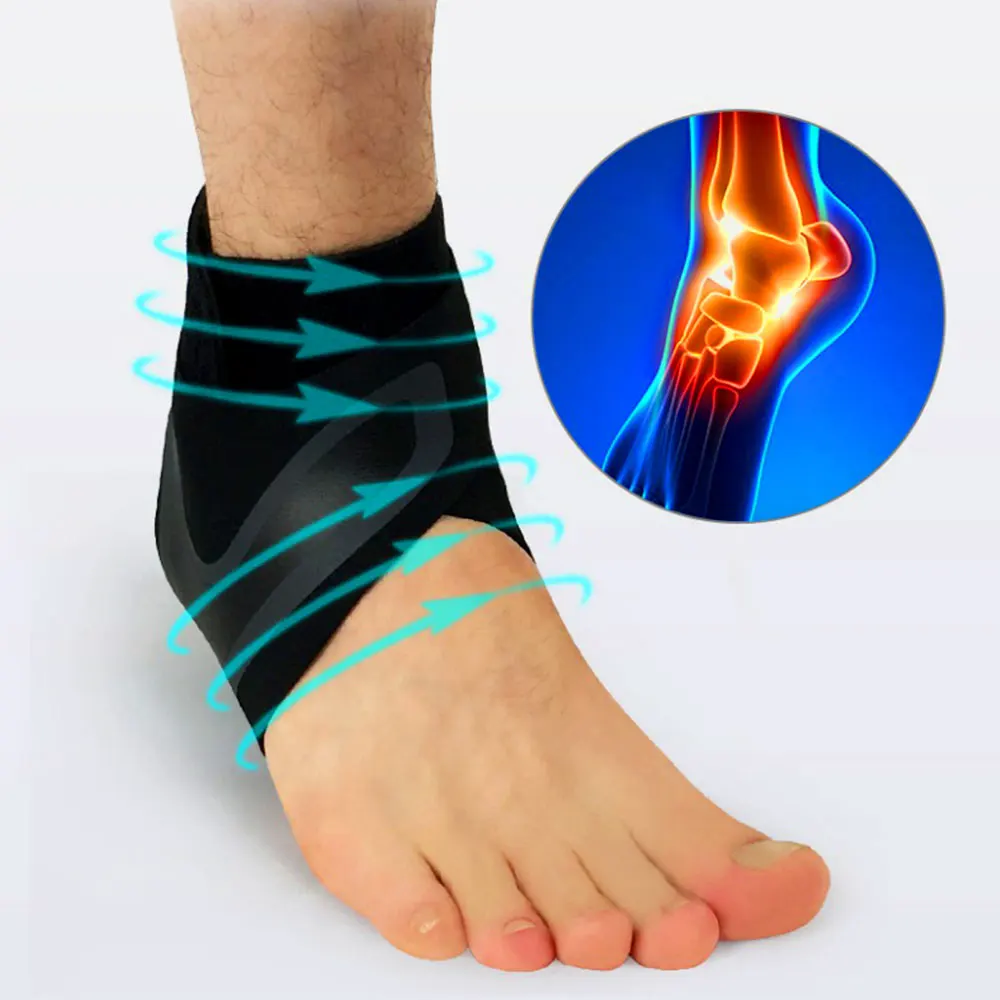 

Sports Ankle Brace Fitness Ankle Support Gear Elastic Foot Weights Wraps Leg Ankle Support, Black