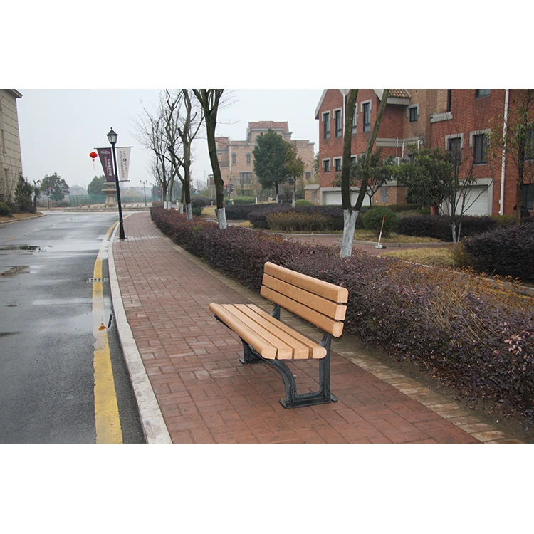 
HDPE wooden garden park bench for wholesale 