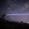 Super Bright Aluminum Led Military Flashlight Xhp70 1km Range 18650 Flash Torch Hand Light Brand Rechargeable Torchlight