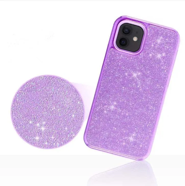 

Hot sale 2020 bling luxury shining phone case glitter phone cover for iphone 12 pro