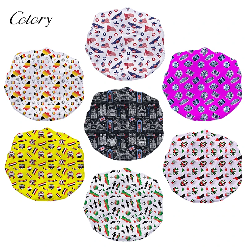 

Colory Lago Headband Shower Cap With Snap, Customized color